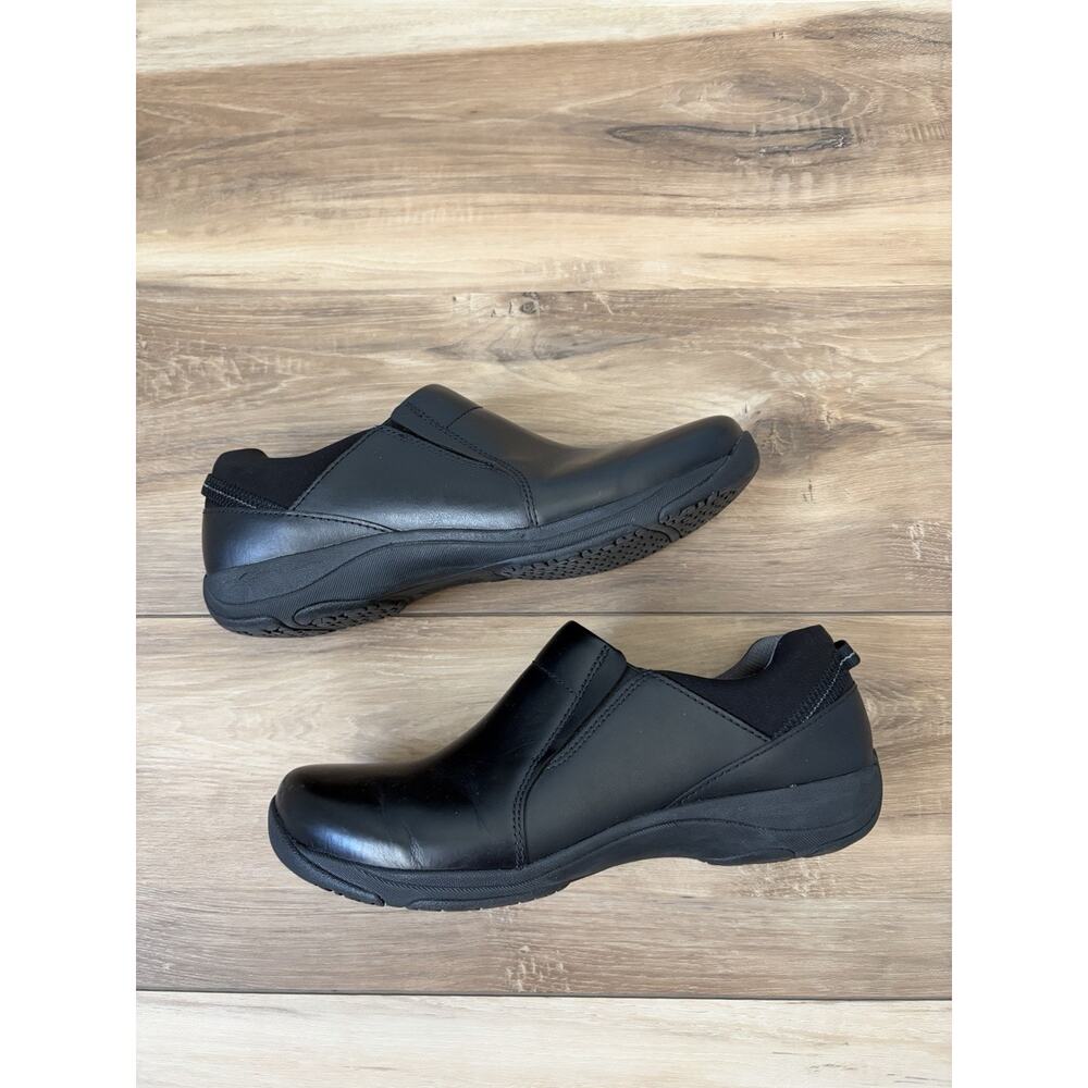 Dansko Neci Women’s Black Leather Slip-On Shoes Slip Resistant EU 39 US 8.5 - Picture 2 of 9